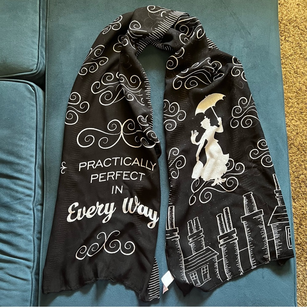 NWOT - Disney Parks Mary Poppins “Practically Perfect in Every Way” Scarf